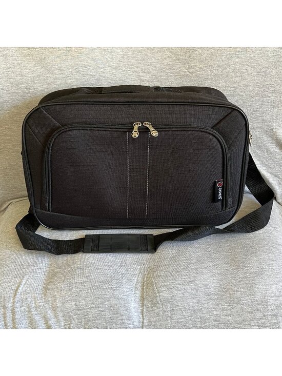 5 Cities Handbags - 5 Cities Cabin Carry-On Bag Black With Adjustable Strap